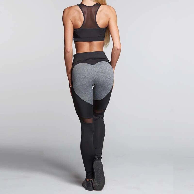 Legging noir en forme de Coeur